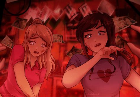 nicole and jecka (class of 09) drawn by derkdrew124 | Danbooru