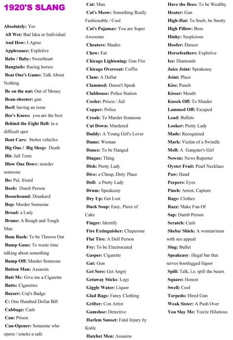 12 ideas de 1950s slang | idiomas, escritura, palabras