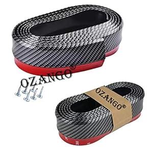 OZANGO B3 Car Front Bumper Lip Stick-On Car Body Kit Carbon Fiber ...