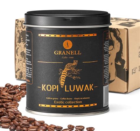 Cafés Granell Wild Kopi Luwak Coffee Whole Beans - 100grams India | Ubuy