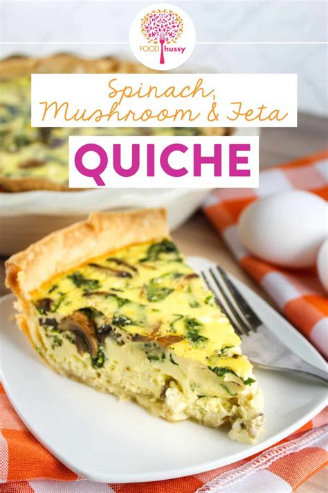 Spinach and mushroom quiche – Artofit