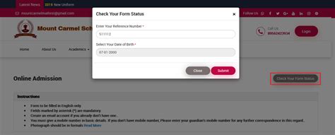 How to review online admission form details? - Smart School : School ...