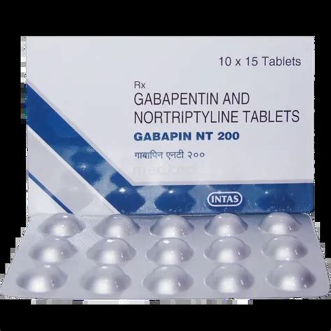 GABAPIN NT 200MG TABLET 15'S - Uses, Side Effects, Composition & Price ...