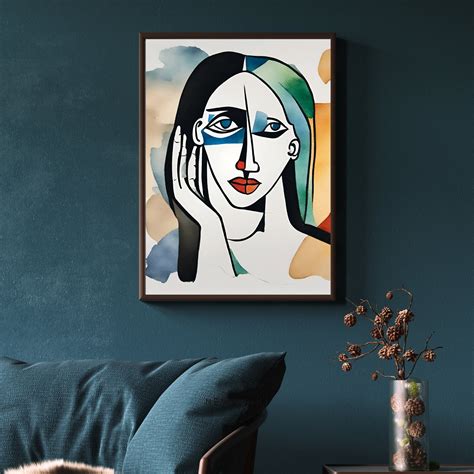 Picasso Art Print, Picasso Style Painting, Picasso Print, Picasso Wall ...