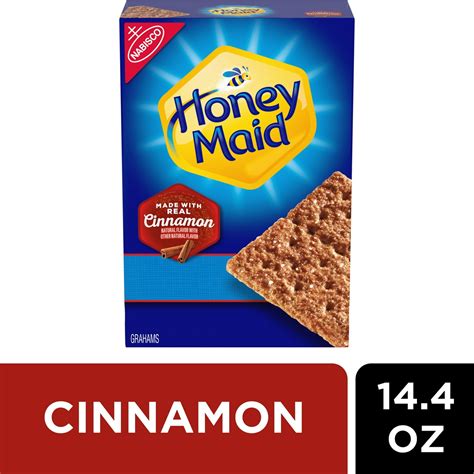 Honey Maid Cinnamon Graham Crackers, Pack of 2, 14.4 oz, S'mores Snack ...