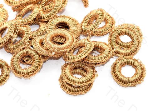 Fade Brown Small Round Crochet Thread Rings | The Design Cart