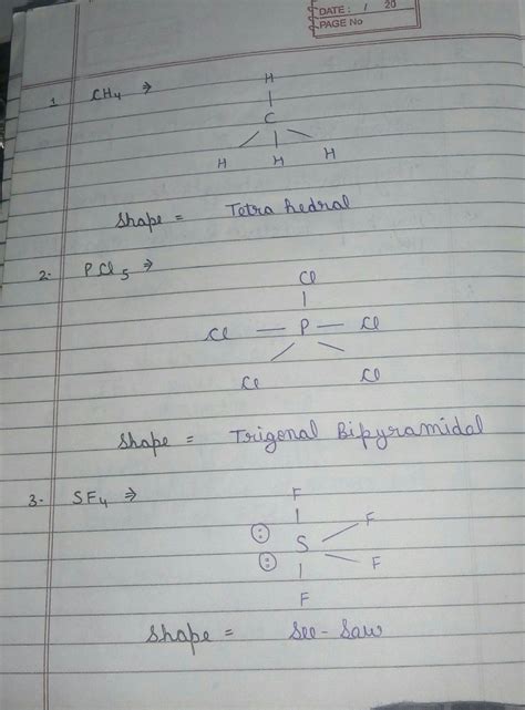 Write hybridization of CH4, PCl5 and SF4. - Brainly.in