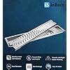 InBath Wave Shower Drain Channel with Collar| 24x4 Inches Shower ...