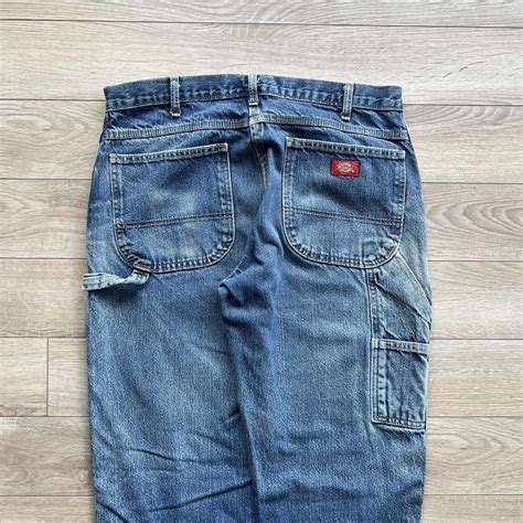 dickies carpenter jeans 34 across 32 inseam 42... - Depop