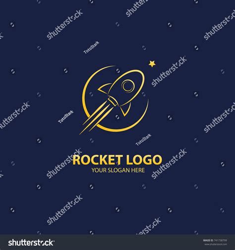 Rocket Star Logo Vectordesign Luxury Stock Vector (Royalty Free ...