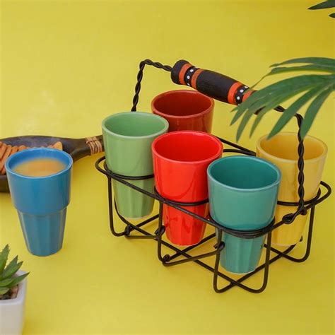 Get These Desi Kulhads & Stand Set By Glimpse Homes | LBB