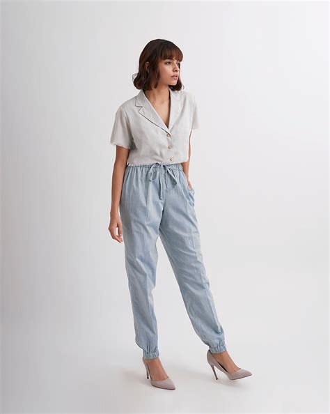 Off the Grid Cropped Fray Hem Top – Gatsby Collection