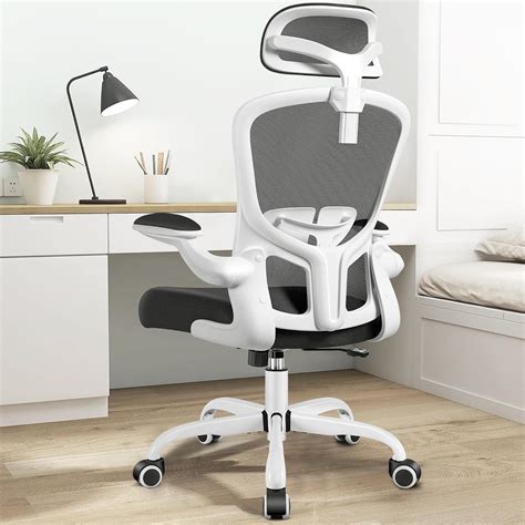 Felixking Office Chair with Headrest, Home Office Desk Chairs with Flip ...