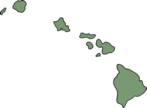 doodle freehand drawing of hawaii state map. 35264483 PNG