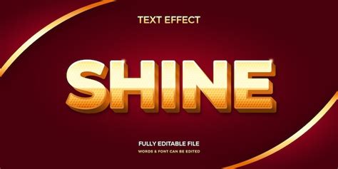 Gradient shine text effect | Free Vector