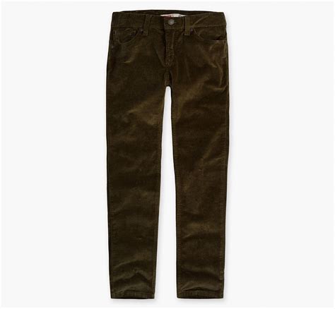 511™ Slim Fit Corduroy Big Boys Pants 8-20 - Green | Levi's® US