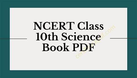 Image result for NCERT Class 10 Science Book PDF