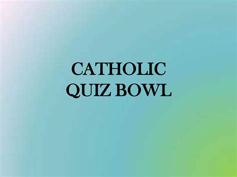 Quiz bowl questions round 5 & 6 | PPTX