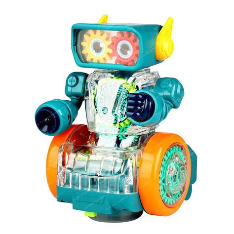 FunBlast Robot Rotating Gear Toy - Transparent Gear Electric Walking ...