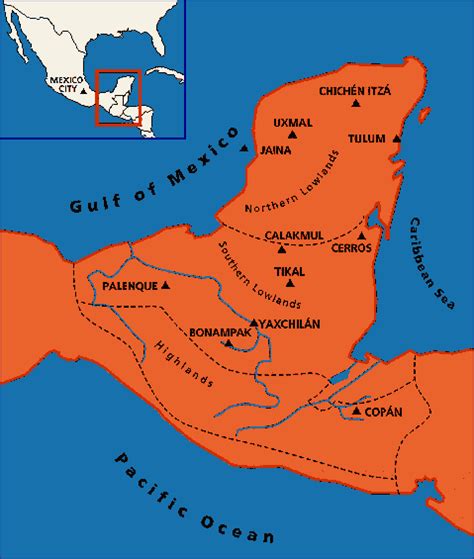 Image result for Maya Cities Map