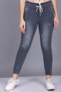 flying girls Jogger Fit Women Grey Jeans - Buy flying girls Jogger Fit ...