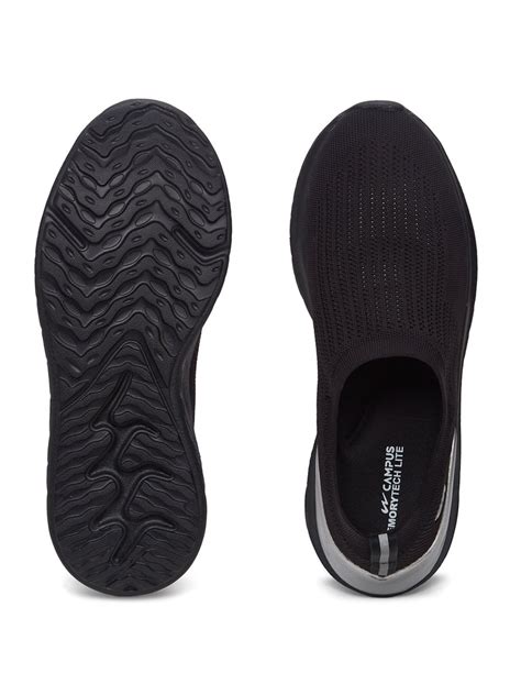 ANON Black Men's Walking Shoes – Campus Shoes