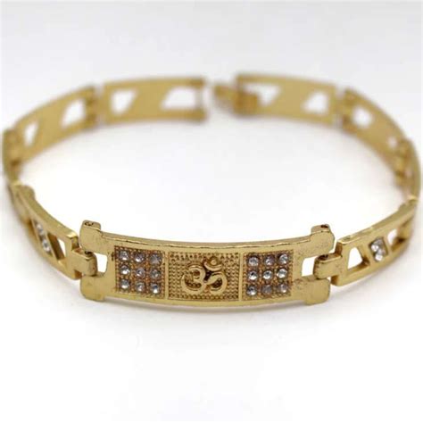 Brass Golden Chain Om Bracelet – Dharmsaar