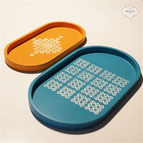 Kolam Serving Trays (Set of 2) – Trove Craft India