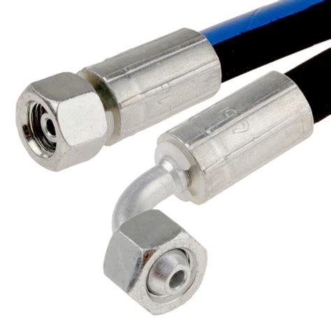 RS PRO | RS PRO 1758mm Synthetic Rubber Hydraulic Hose Assembly, 330bar ...