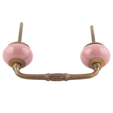 Solid Lavender Ceramic Bridge Handles