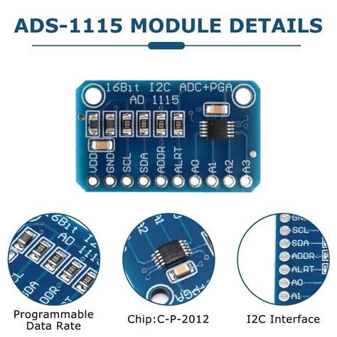 Image result for ADS1115 Module Layout