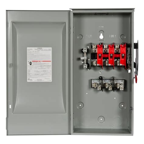 Siemens 200-Amp 3-Pole Fusible General Safety Switch Disconnect at ...