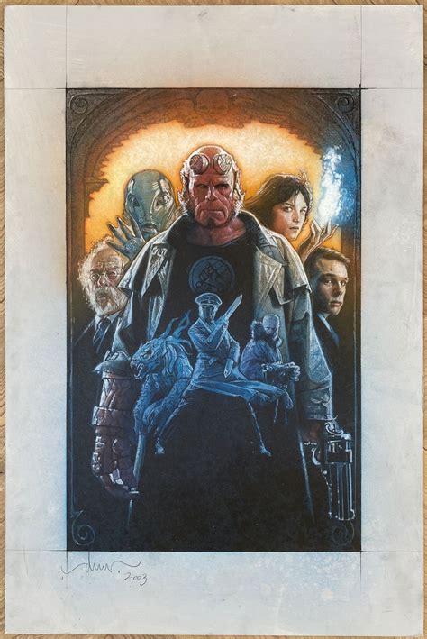 Drew Struzan - Hellboy - 2003 - Movie Poster Color Comprehensive ...