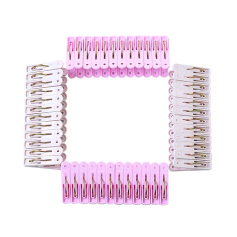 Plastic Clothespins – 48pcs Heavy Duty Laundry Clothespins with Spring ...