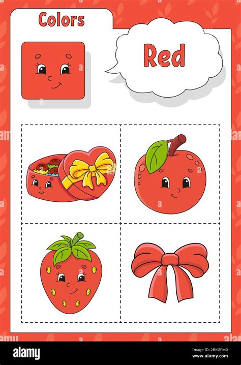 Image result for Color Red Worksheet
