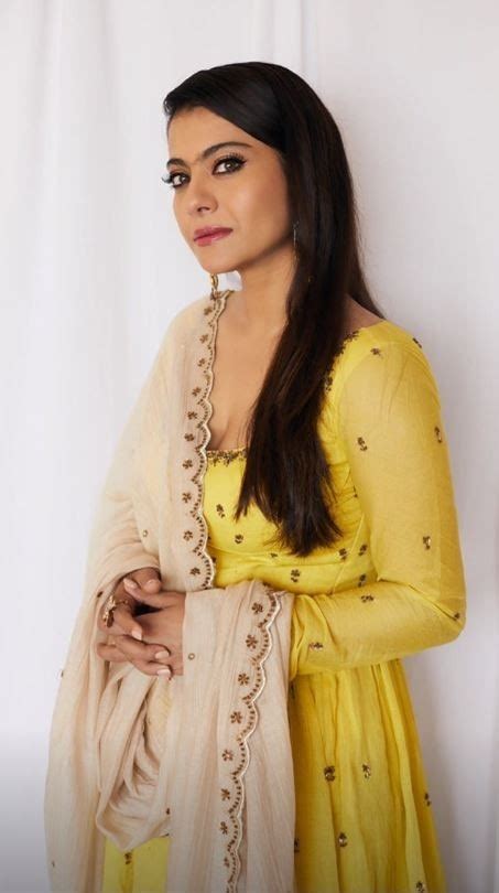 Kajol in yellow embroidered anarkali serves some regal moments at ...