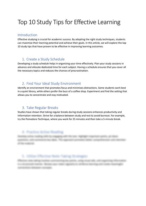 Effective Study Tips 的图像结果
