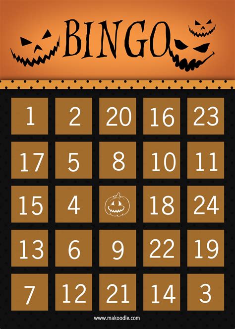 Printable Bingo Cards For Halloween - Printable Calendars AT A GLANCE