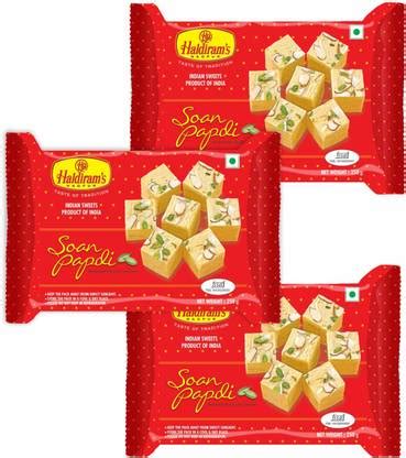 Haldiram's Soan Papdi (Regular) (Pack of 3) Box Price in India - Buy ...