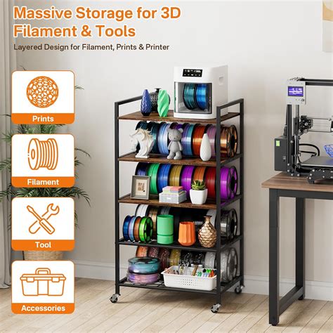 Portin 3D Printer Filament Storage Rack with Wheels, India | Ubuy