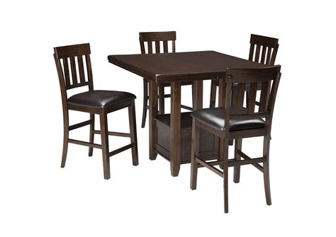 Haddigan Counter Height Dining Table and 4 Bar Stools Set