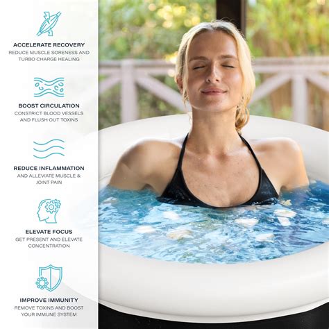 HYDROS Portable Ice Bath Tub - Easy to Assemble Ice Plunge Tub - 3 ...