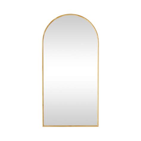 Natural Wooden Arched Floor Mirror 90x180cm – Early Settler Australia