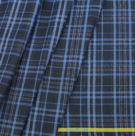 Raymond Men's Warm Shirt Fabric Check Colour Black - ManTire