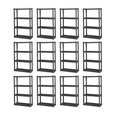 Sterilite Heavy Duty Utility Shelving Unit (14.38-in W x 34.5-in D x 57 ...