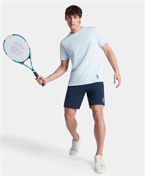 Buy Super Combed Cotton Blend Solid Round Neck Half Sleeve T-Shirt with ...