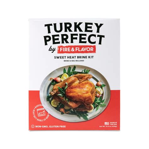 Fire & Flavor Sweet Heat Turkey Brine Kit with Bag for Roasting & More ...
