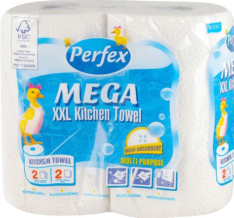 Perfex MEGA XXL kuhinjski ubrusi 2-slojni, 2 kom | dm.rs