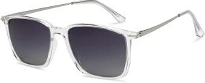 Buy VINCENT CHASE by Lenskart Rectangular Sunglasses Grey For Men ...