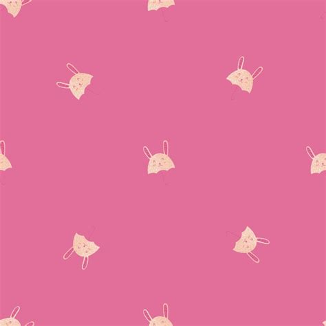 Umbrella bunny seamless pattern funny characters background repeated ...